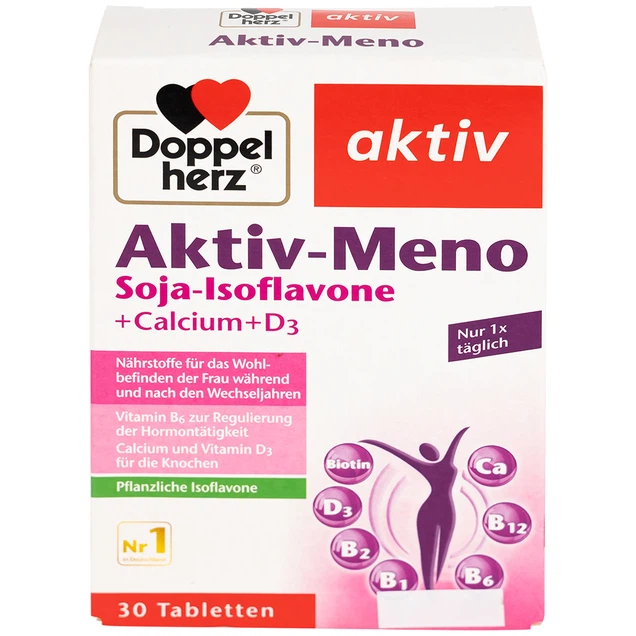 iên uống Active-Meno Doppelherz Aktiv bổ sung isoflavone, điều hoà kinh nguyệt