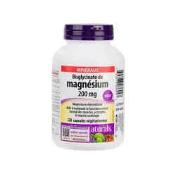 Viên uống Magnesium Bisglycinate Webber Naturals (Magie Webber) - Hỗ trợ cải thiện giấc ngủ, sức khỏe cơ, xương, răng